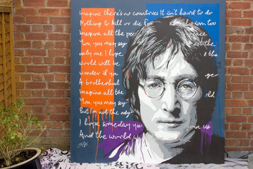john lennon imagine painting massive