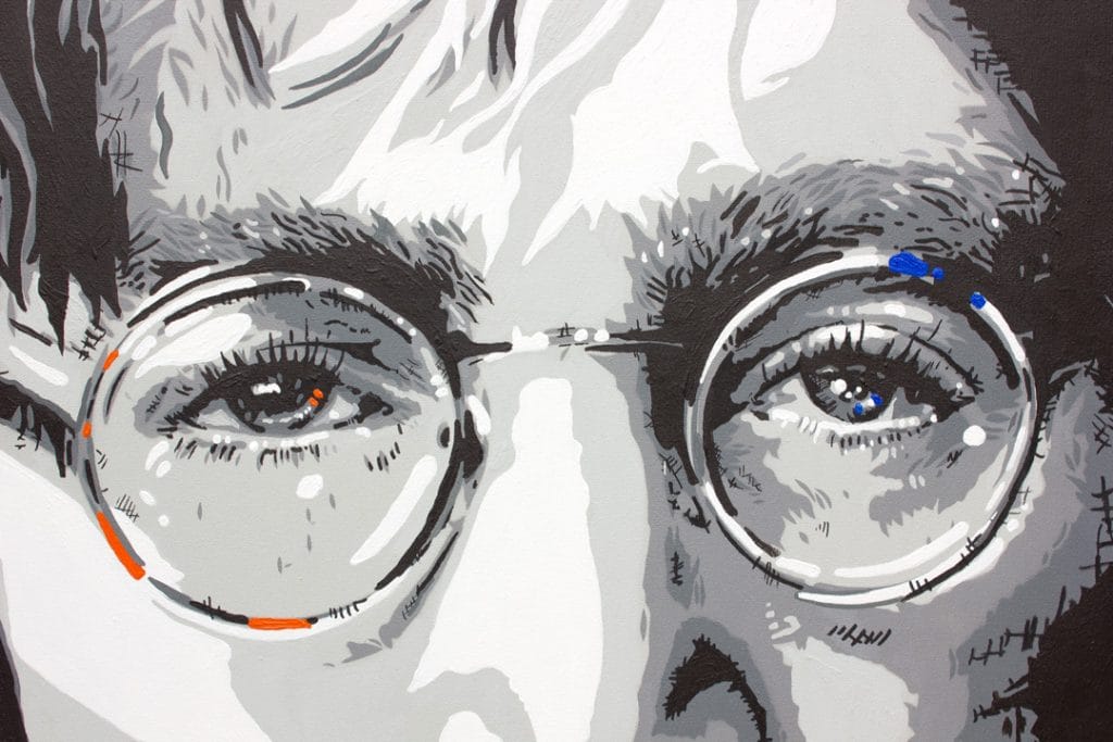 john lennon imagine painting detail