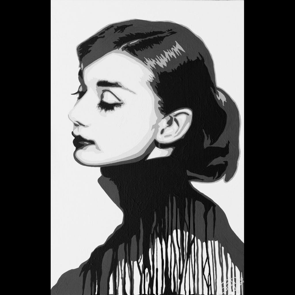 audrey hepburn painting