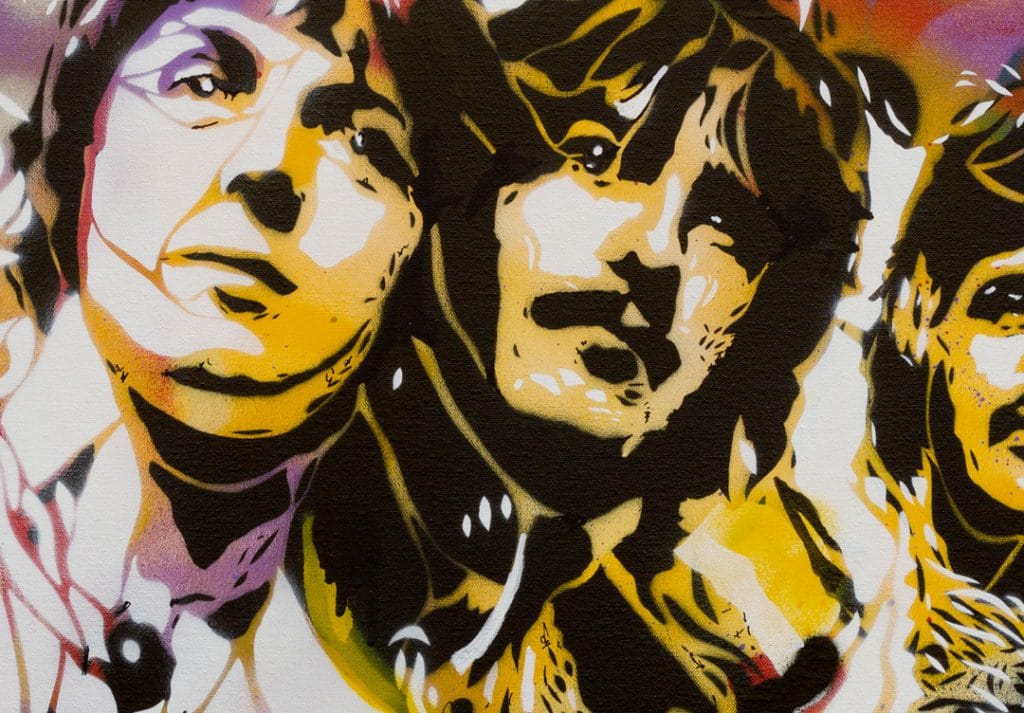 beatles spray painting detail