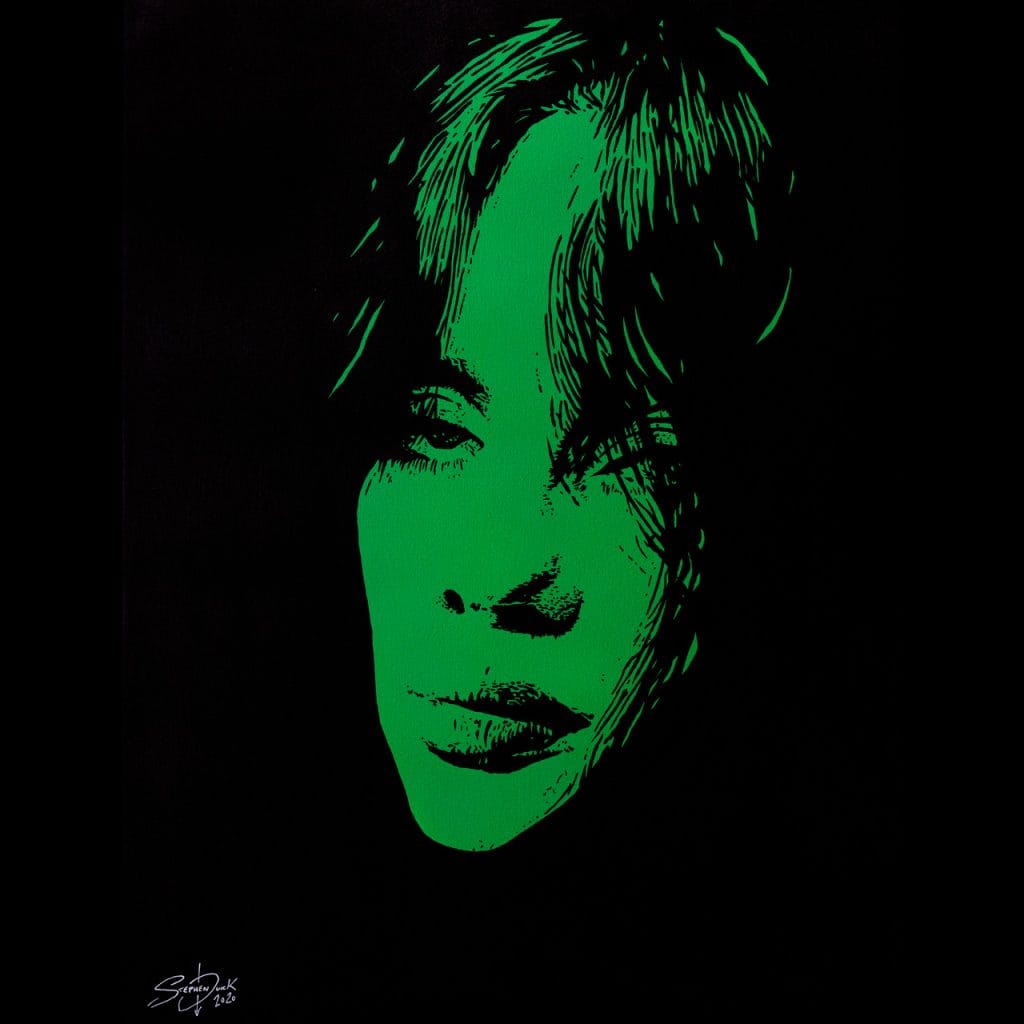 billie eilish pop art painting