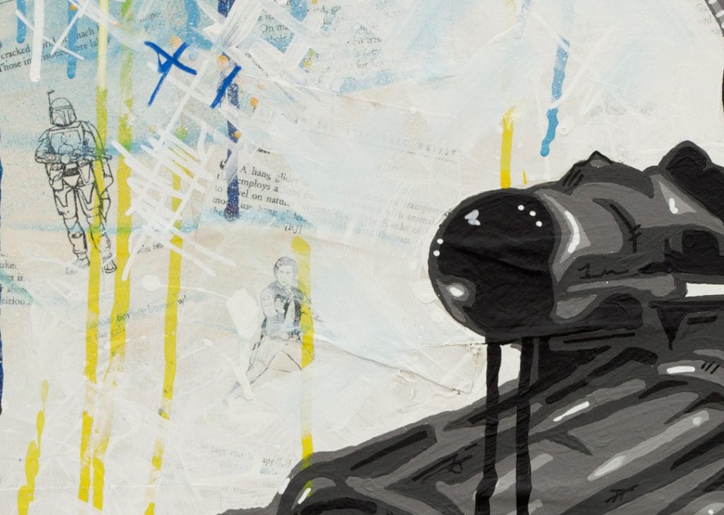 boba fett painting close up detail