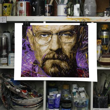 breaking bad walter white art print on paper