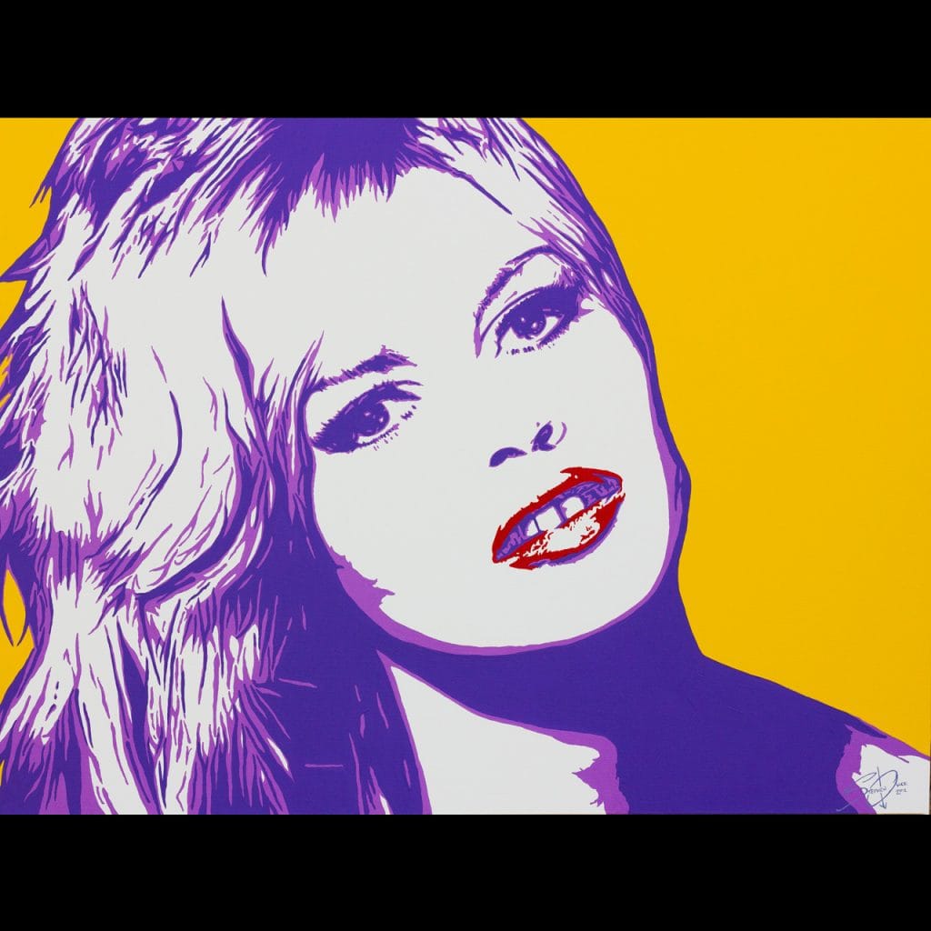 Brigitte Bardot pop art painting