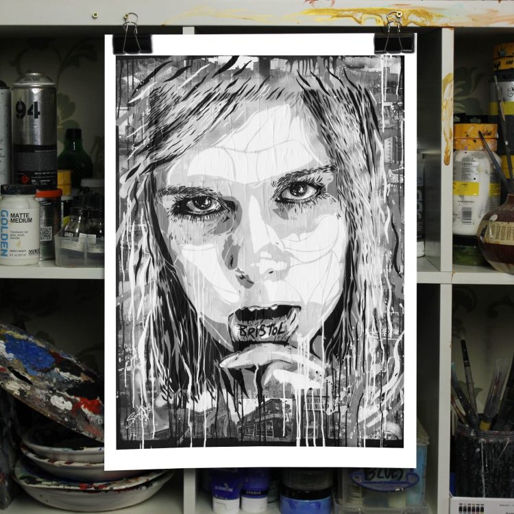 bristol lip print