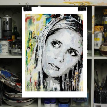 buffy art print on paper