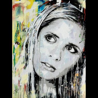 buffy painting on canvas