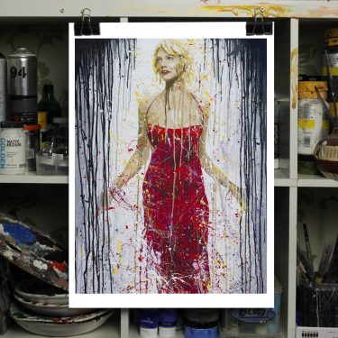 caprica six art print on archival paper