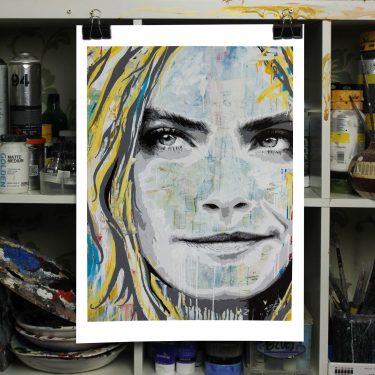 CARA DELEVINGNE art print