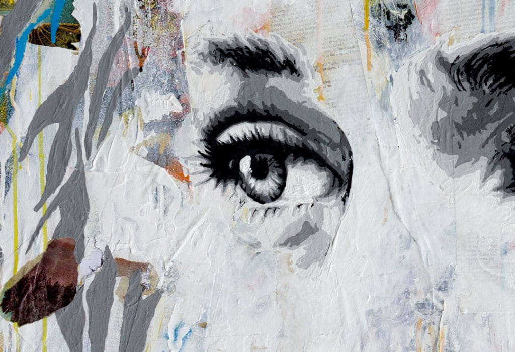 Daenerys Targaryen art close up of the painting showing the detail