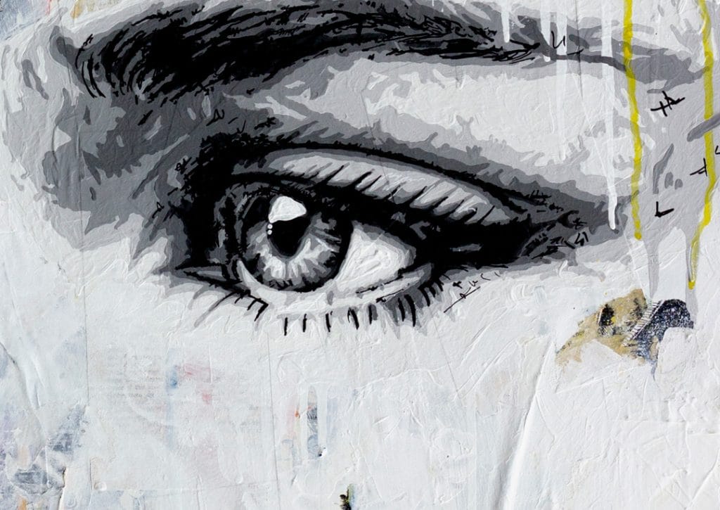 Daenerys Targaryen eye painting close up