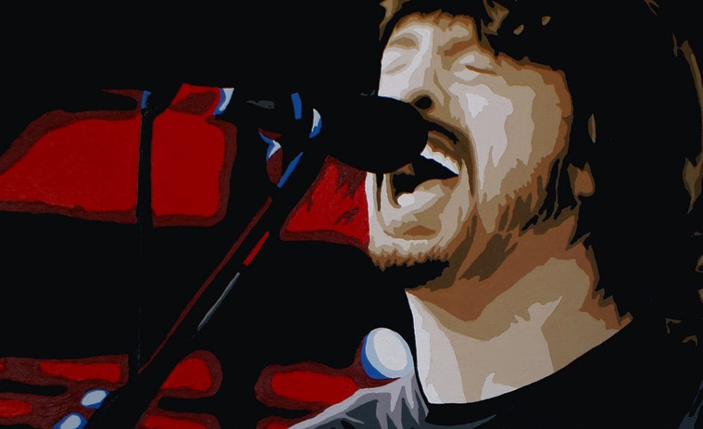 foo fighters dave grohl painting detail