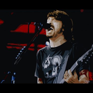 foo fighters pop art painting