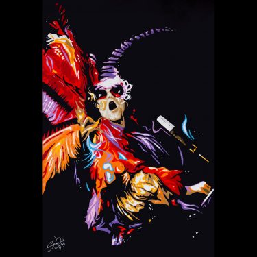 elton john pop art painting