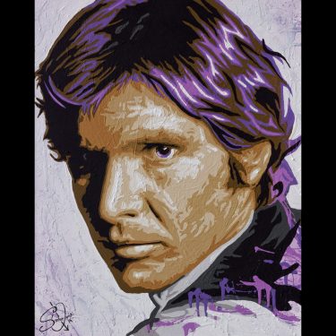 han solo pop art painting
