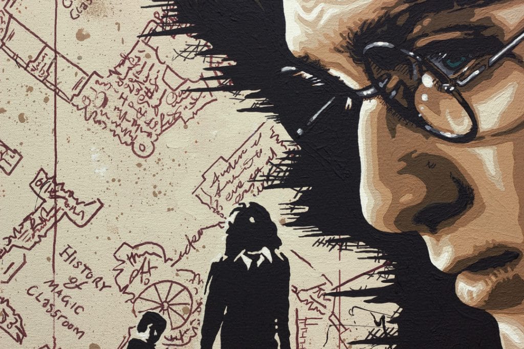 harry potter painting detail close up