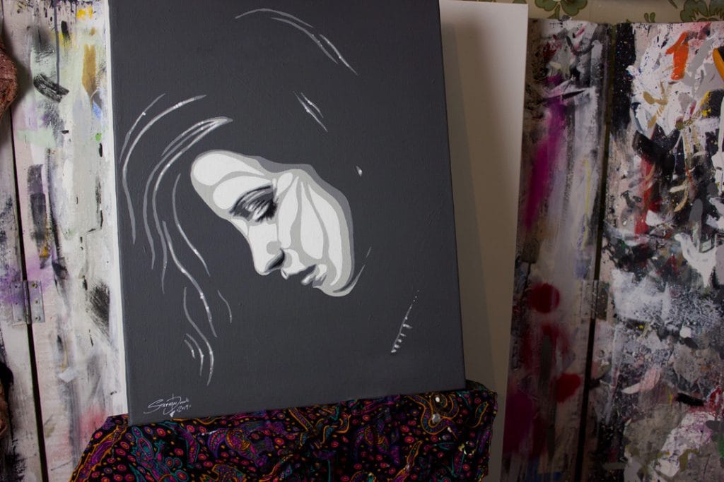 hayley williams pop art painting insitu