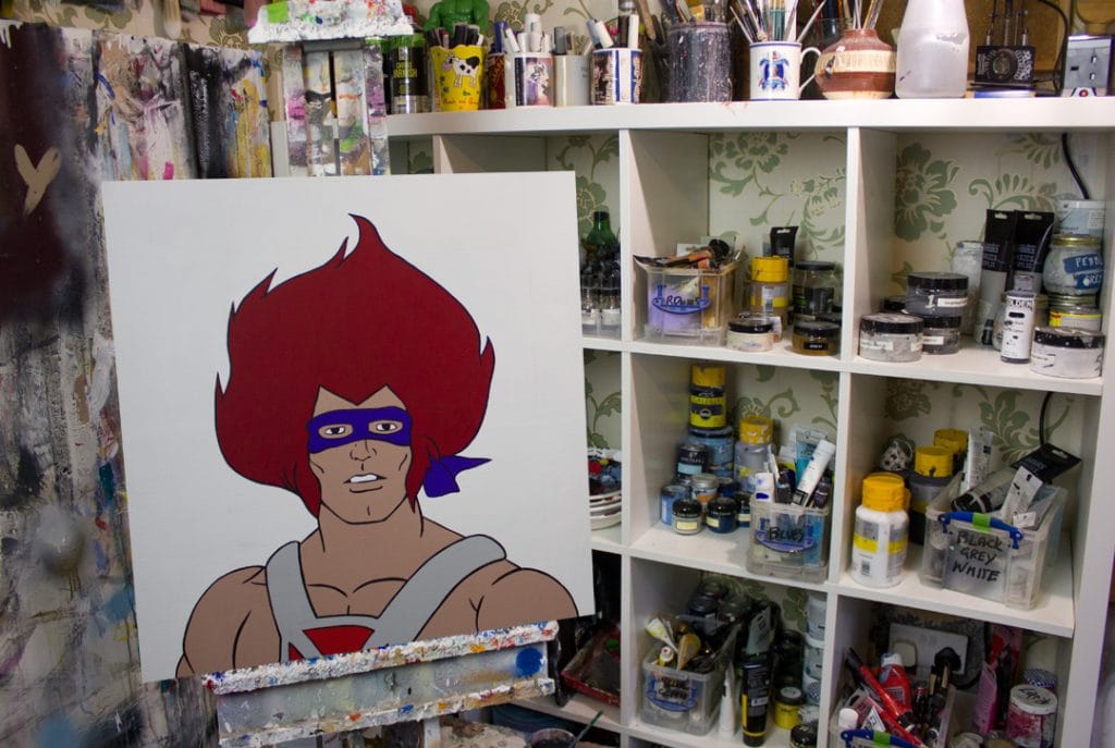 He-man-O-Ninja He-man, tmnt, thundercats mash up painting
