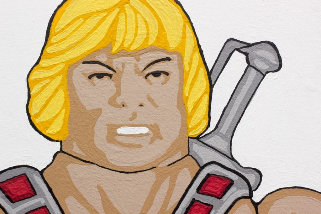 He-Man Masters of the Universe Toy Painting. Acrylic on Canvas