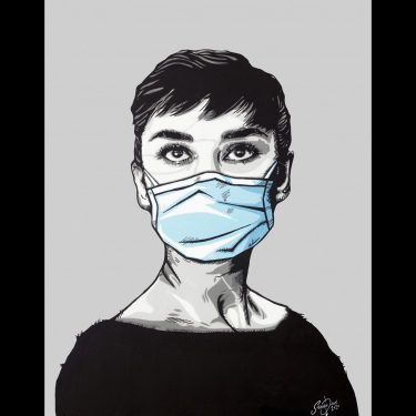 hepburn satire pop art covid
