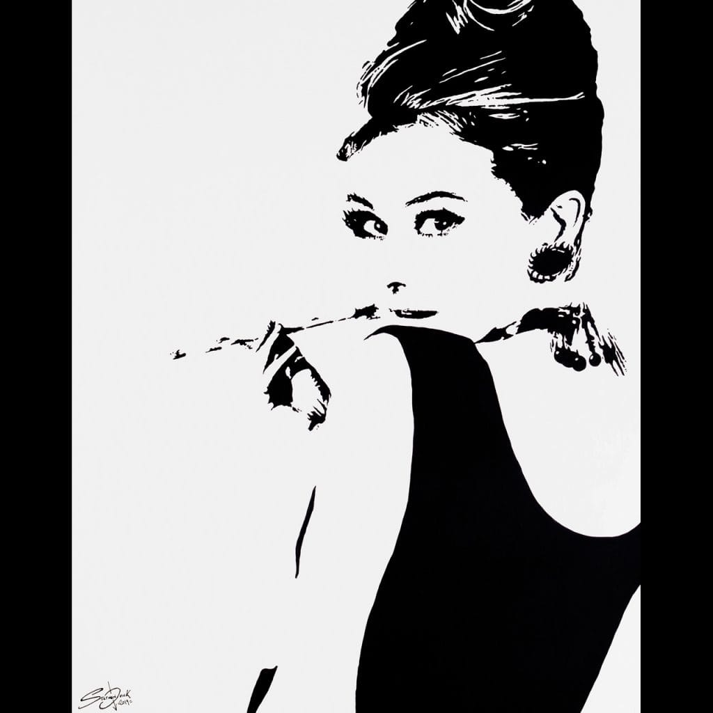 Breakfast at Tiffany's pop art painting