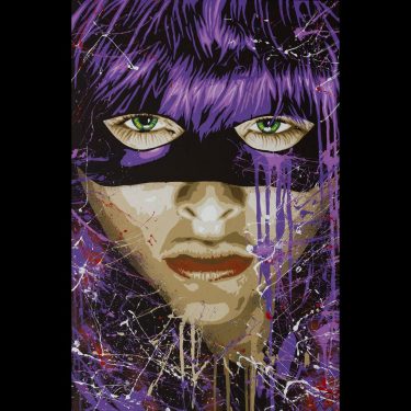 hit girl kick ass pop art painting