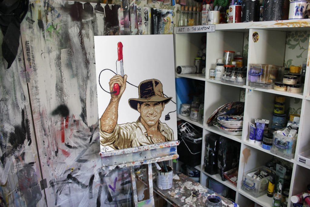 nintendo jones mash up painting