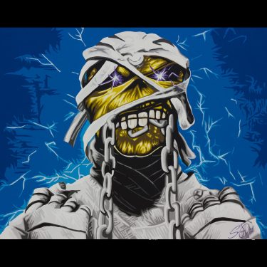 iron maiden eddie powerslave pop art painting