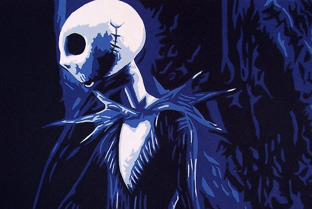 nightmare before christmas pop art painting