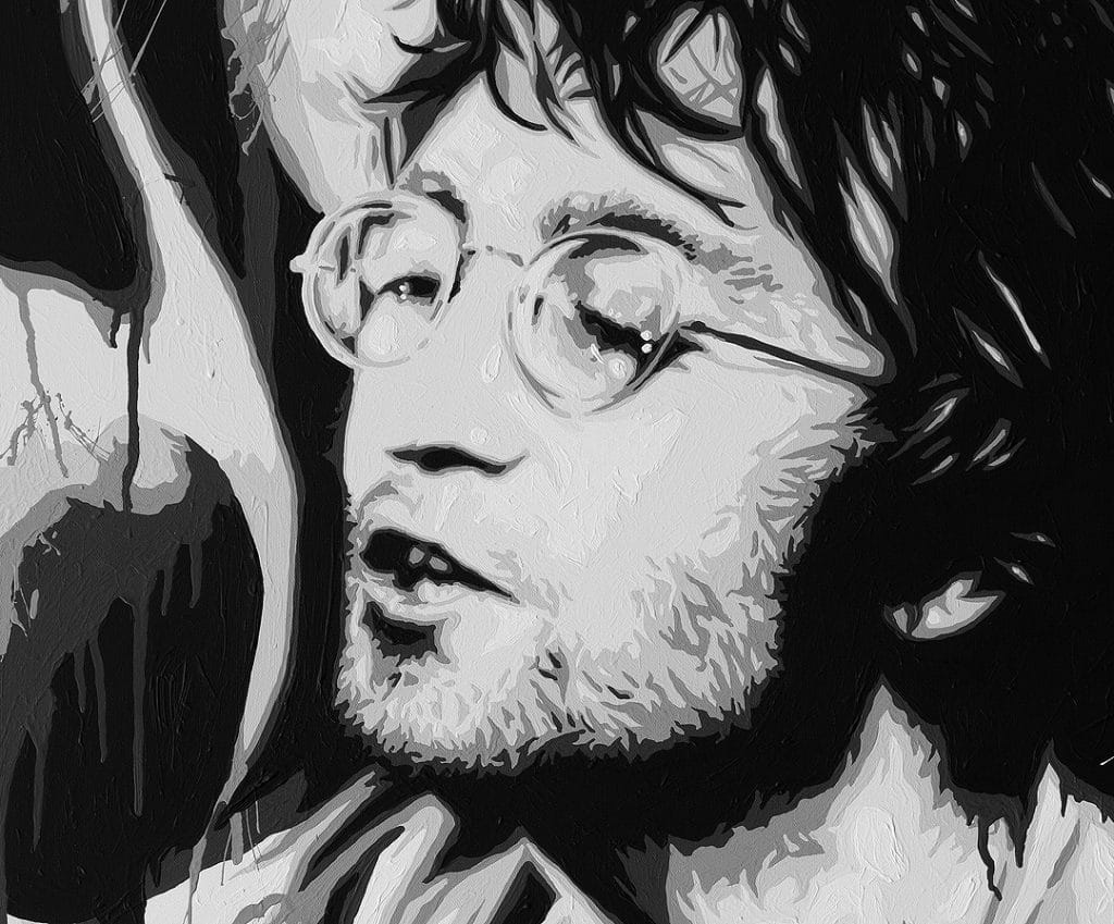 john lennon painting detail