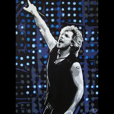bon jovi live pop art painting