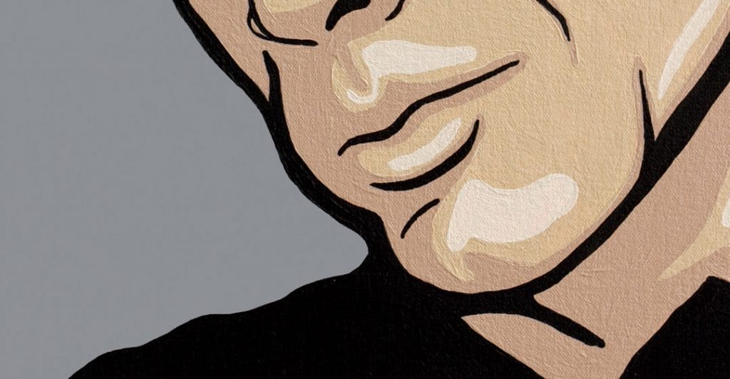 jon bon jovi art archer style detail, close up of the painting