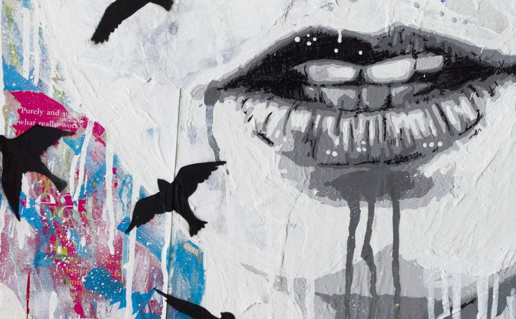 karlie kloss art detail close up