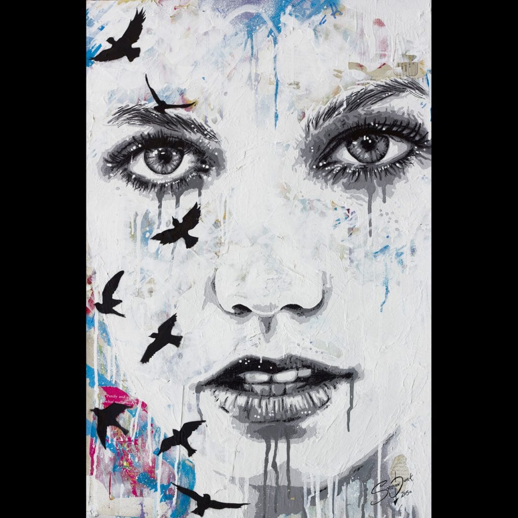 karlie kloss art painting on canvas