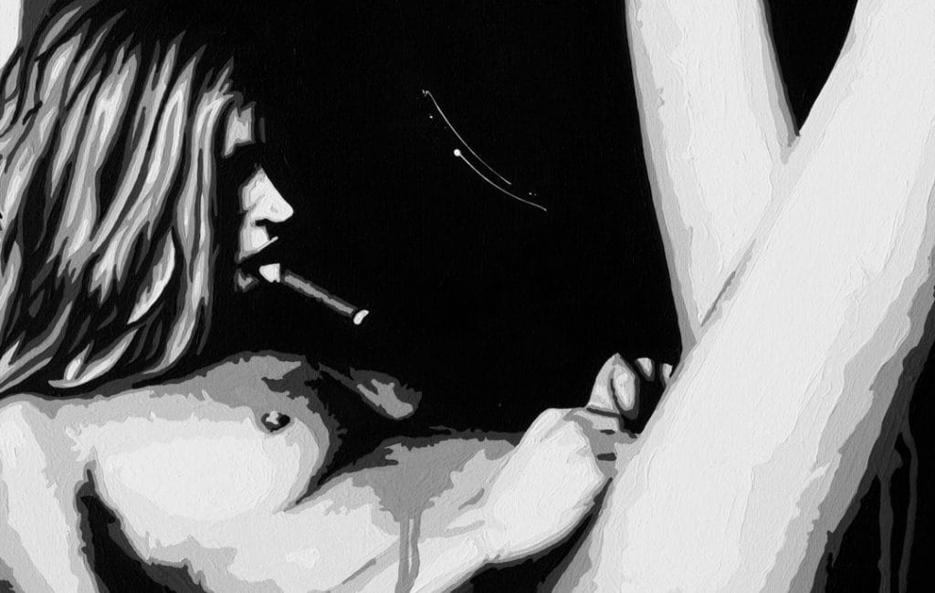 kate moss nude painting close up