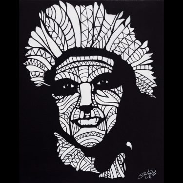 stencil painting