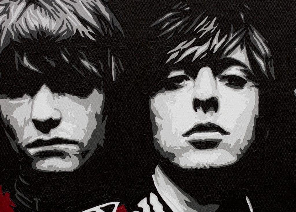 the libertines painting detail of their faces