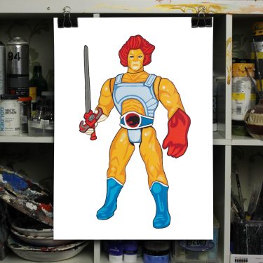 lion figure print, thundercats fine art print