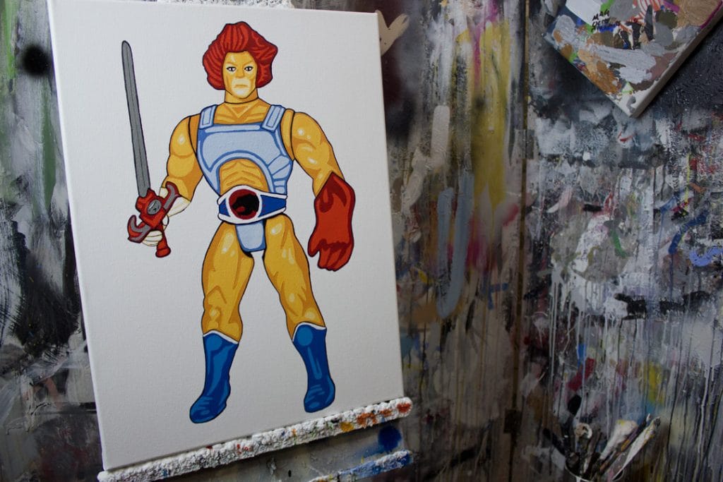 Lion-O Thundercats Action Figure Pop Art Painting