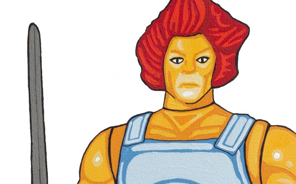 Lion-O Thundercats Action Figure Pop Art Painting