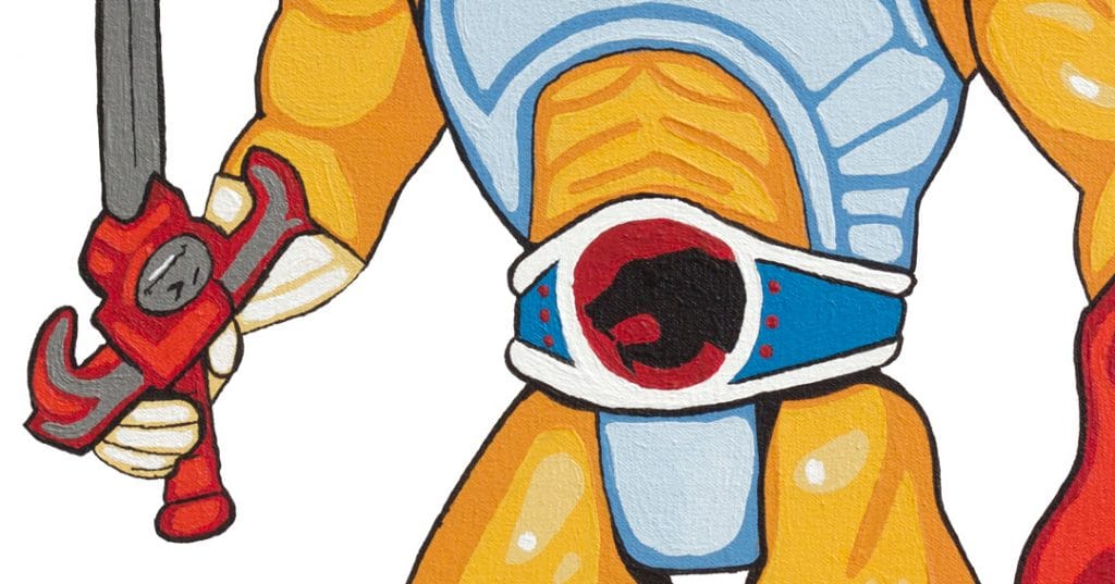 Lion-O Thundercats Action Figure Pop Art Painting