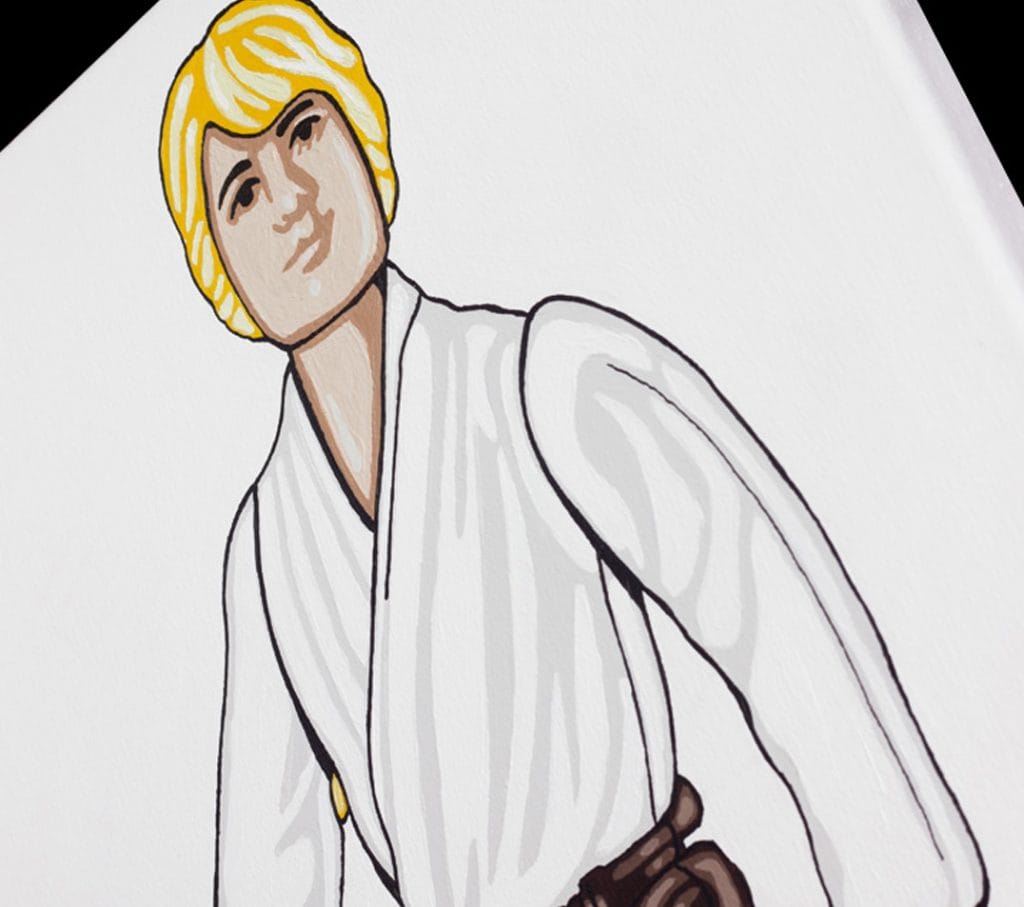 Luke Skywalker Kenner Toy Painting