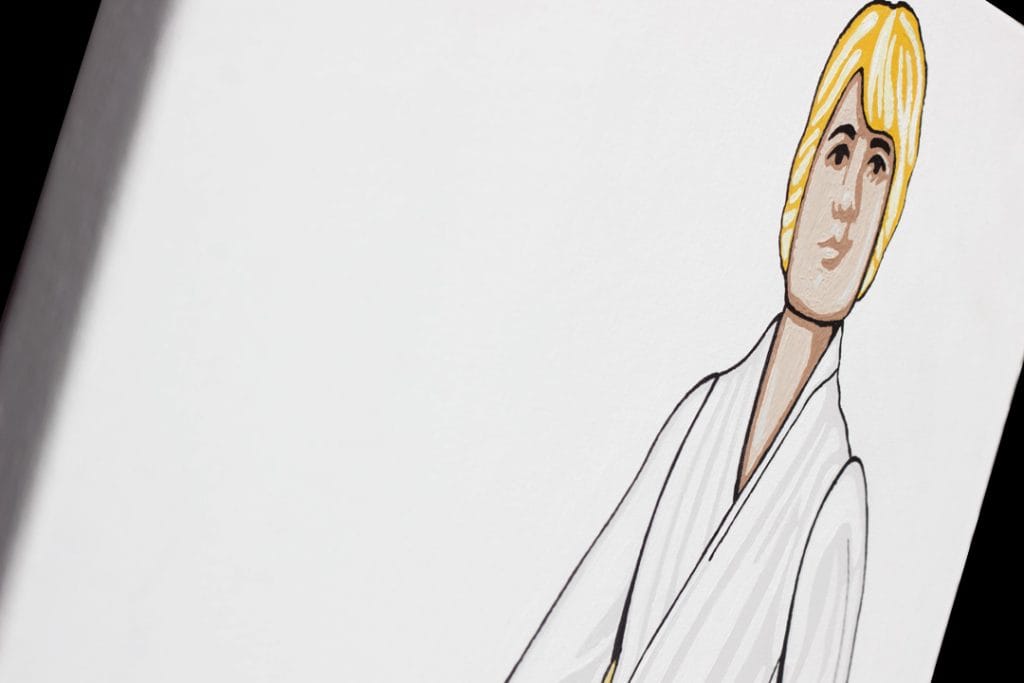 Luke Skywalker Kenner Toy Painting