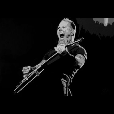 james hetfield metallica painting