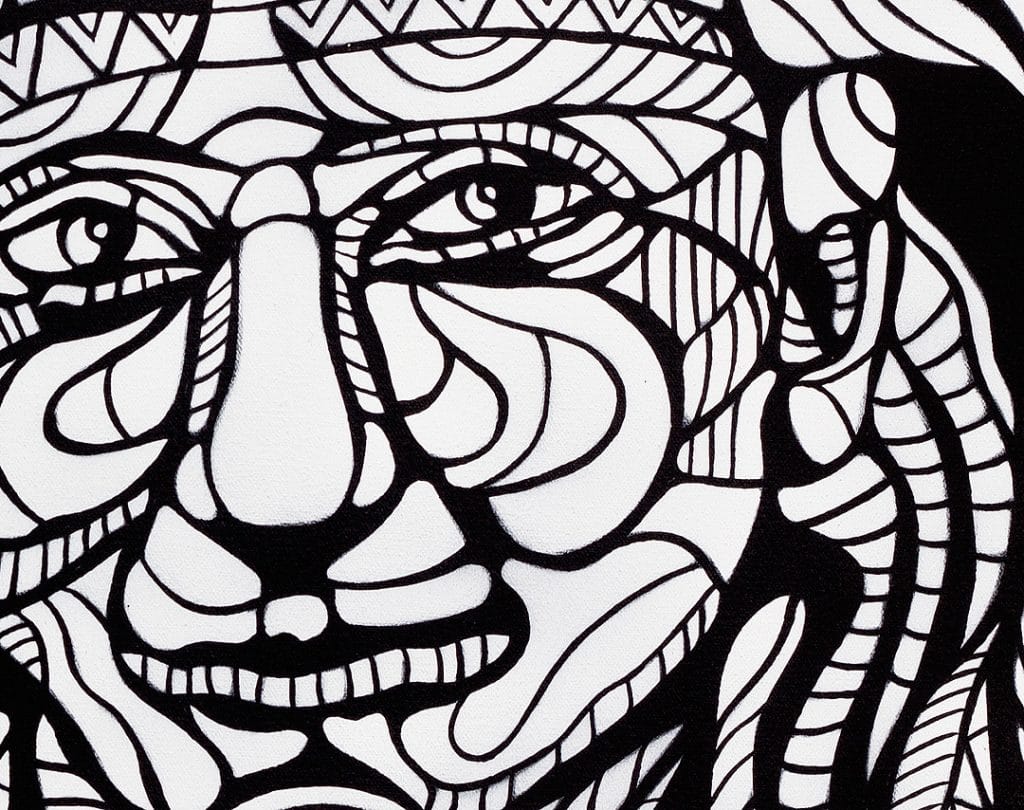 super detailed stencil art