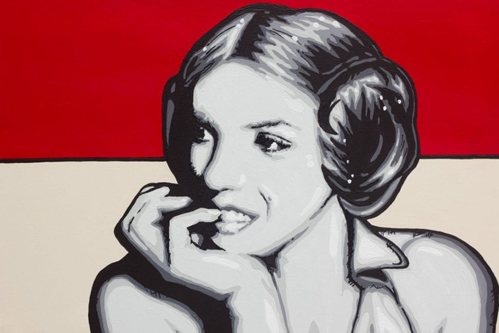marylin monroe star wars pop art mashup painting
