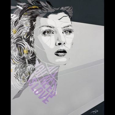 stencil portrait