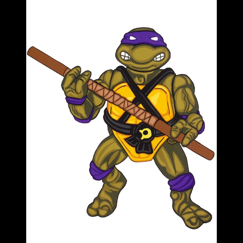 Teenage Mutant Ninja Turtles Donatello Action Figure Painting