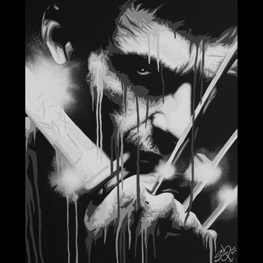 The wolverine pop art painting