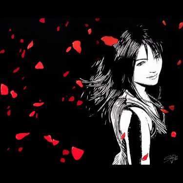 rinoa final fantasy 8 painting print